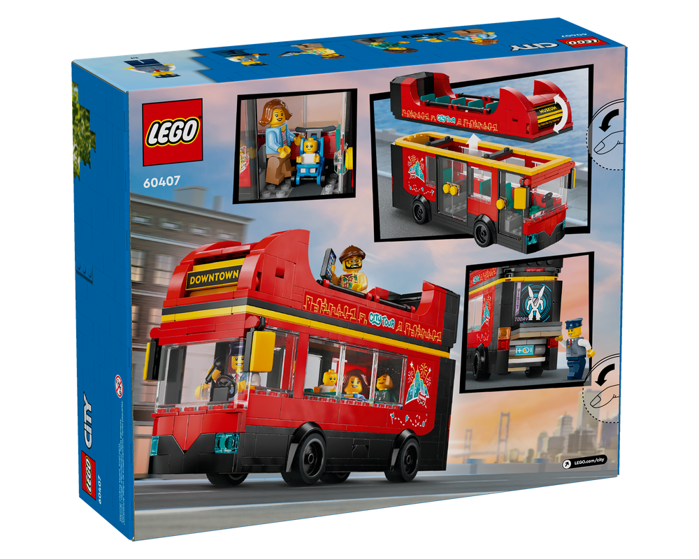 LEGO® Red Double-Decker Sightseeing Bus 60407