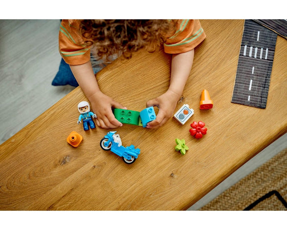 LEGO® DUPLO® Blue Police Motorcycle 10471