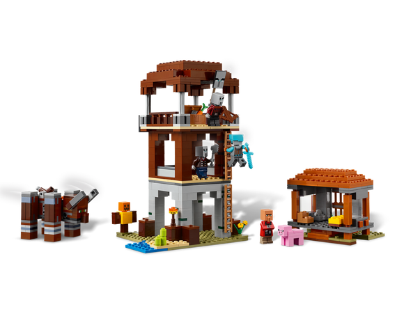 LEGO® The Pillager Outpost and Ravager 21278
