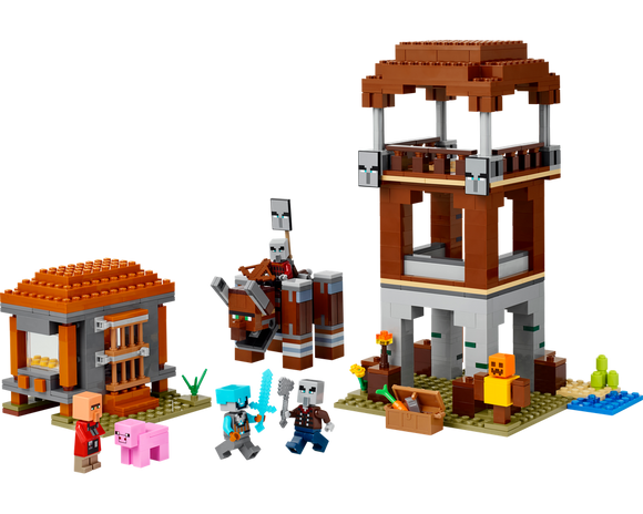 LEGO® The Pillager Outpost and Ravager 21278