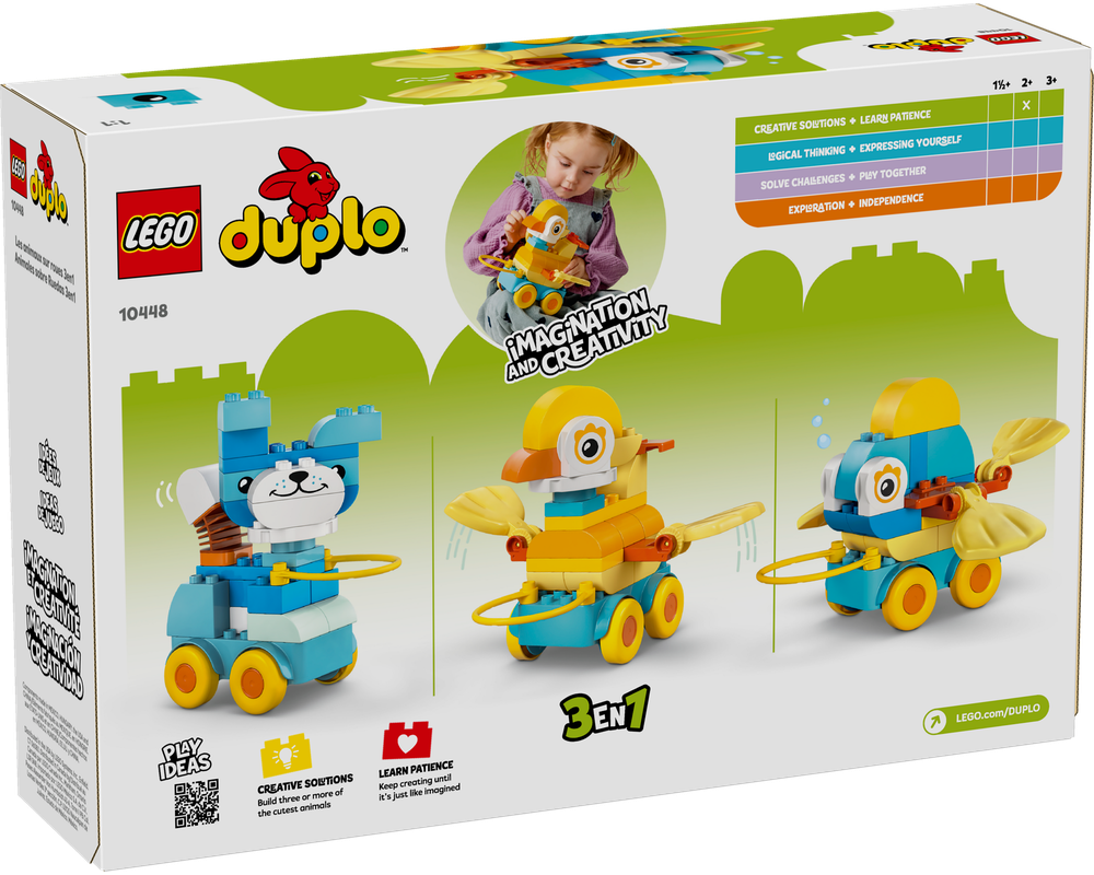 LEGO® DUPLO® 3 in 1 Animals on Wheels 10448