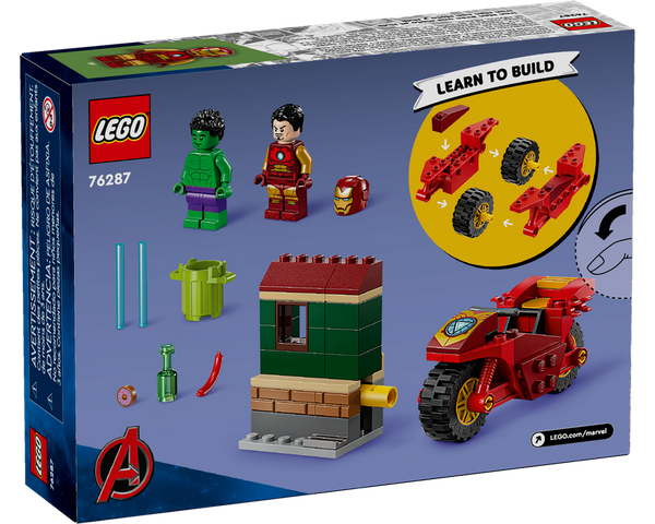 LEGO® Iron Man with Bike and The Hulk 76287