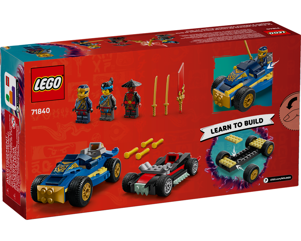 LEGO® Rogue vs. Drix Race Car Duel 71840