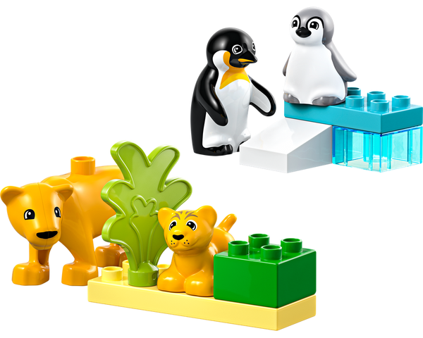 LEGO® DUPLO® Wild Animal Families: Penguins & Lions 10442