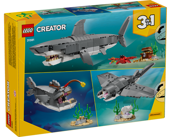 LEGO® Fierce Shark with a Treasure Chest 31381