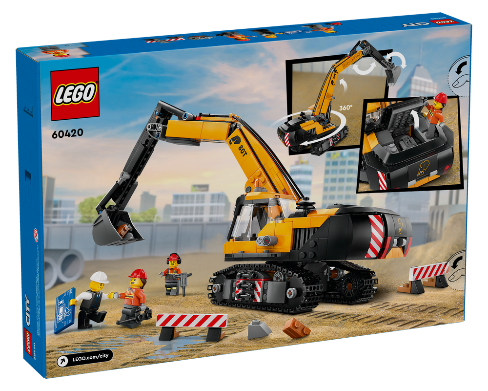 LEGO® Yellow Construction Excavator 60420