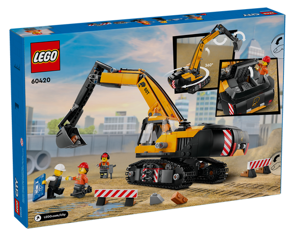 LEGO® Yellow Construction Excavator 60420