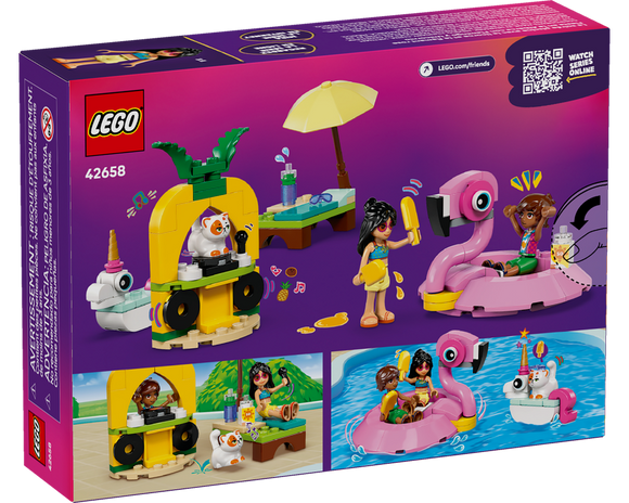 LEGO® Unicorn & Flamingo Pool Party 42658