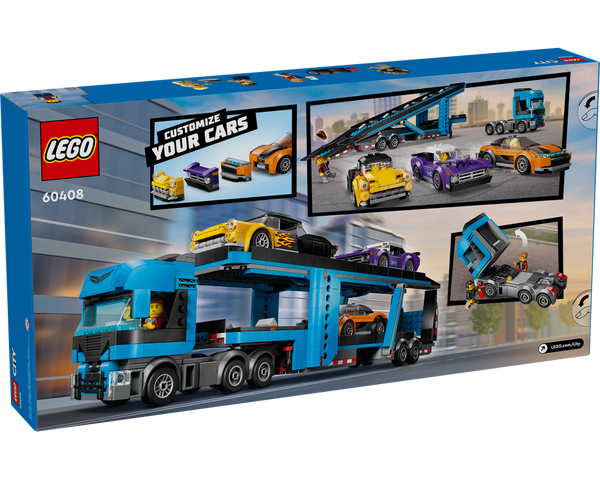 LEGO® Car Transporter Truck with Sports Cars 60408