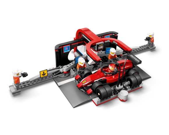 LEGO® F1® Pit Stop & Pit Crew with Ferrari Car 60443