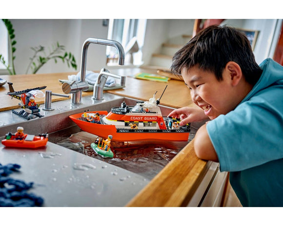 LEGO® Coast Guard Rescue Boat & Helicopter 60504