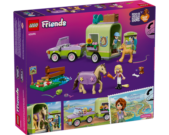 LEGO® Horse & Baby Foal Trailer 42695