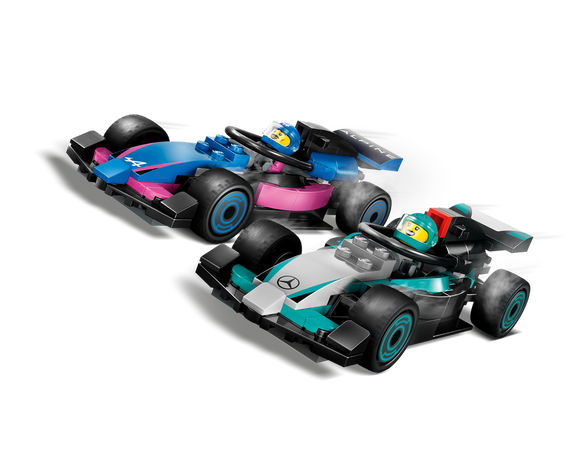 LEGO® F1® Truck with RB20 & AMR24 F1® Cars 60445
