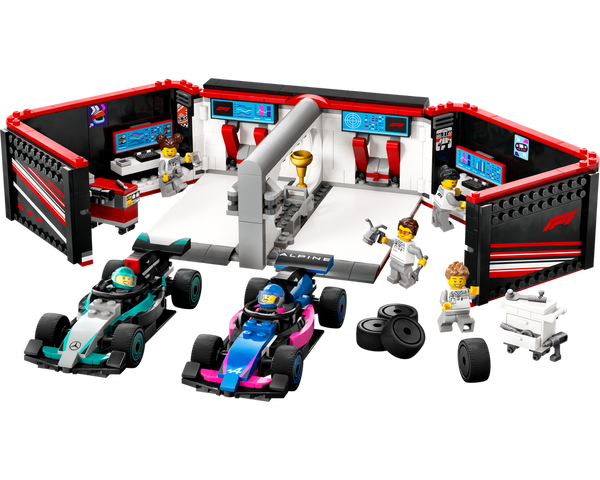 LEGO® F1® Garage & Mercedes-AMG & Alpine Cars 60444