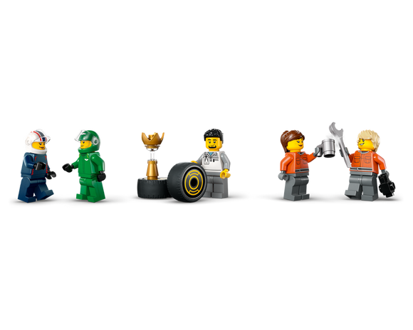 LEGO® F1® Truck with RB20 & AMR24 F1® Cars 60445