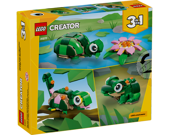 LEGO® Turtle with a Water Lily Flower 31377