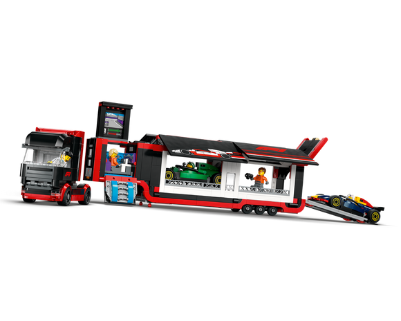 LEGO® F1® Truck with RB20 & AMR24 F1® Cars 60445