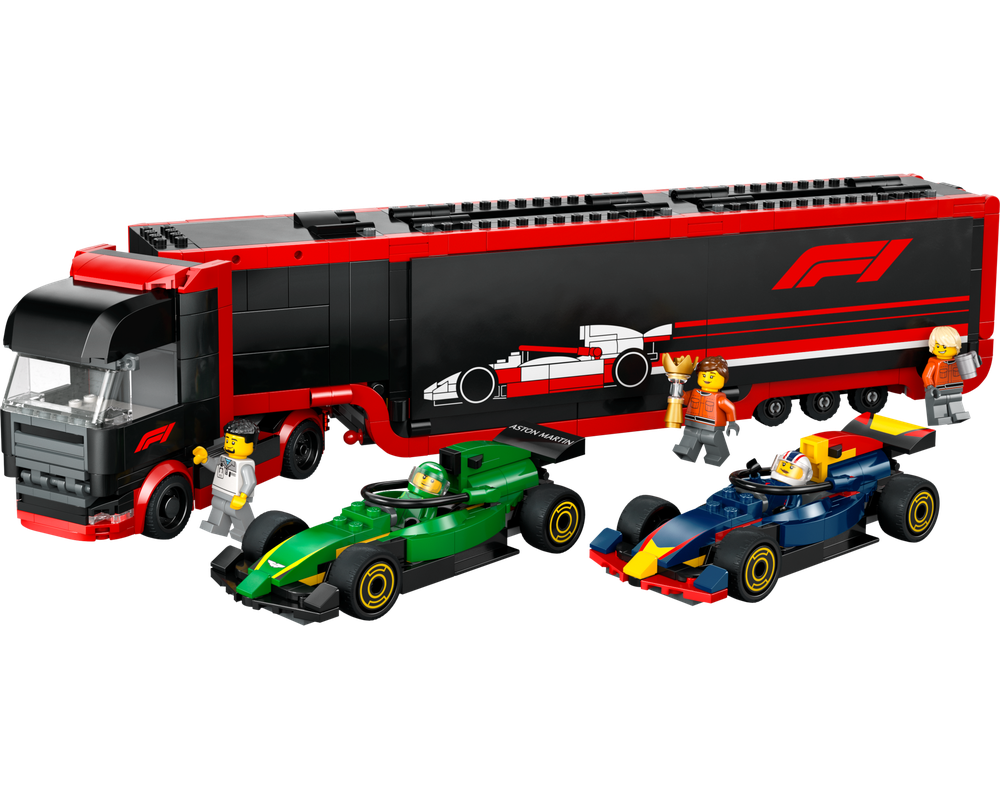 LEGO® F1® Truck with RB20 & AMR24 F1® Cars 60445 - 0