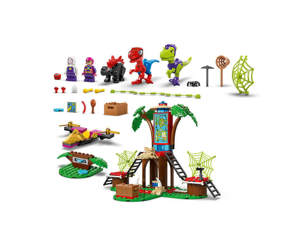 LEGO® Spidey and Gobby's Raptor Battle at Tree House HQ 11200