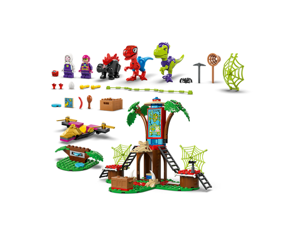 LEGO® Spidey and Gobby's Raptor Battle at Tree House HQ 11200
