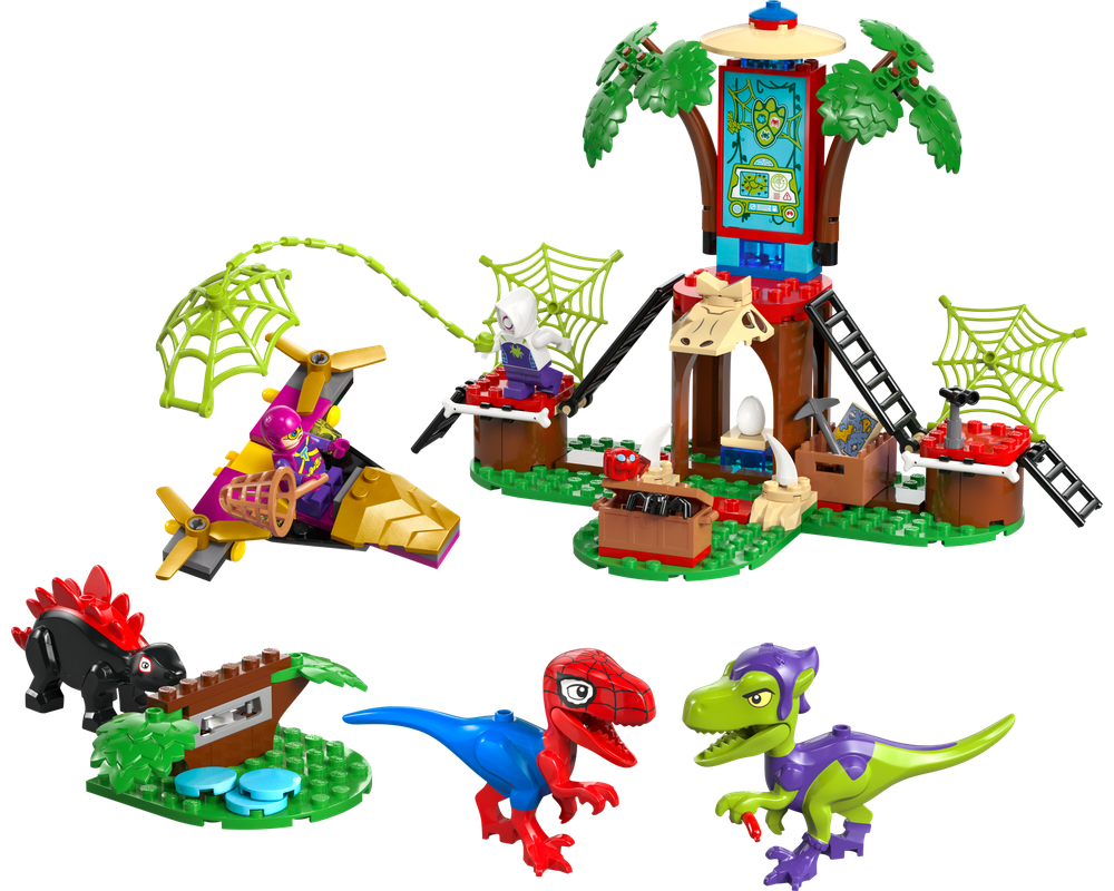 LEGO® Spidey and Gobby's Raptor Battle at Tree House HQ 11200