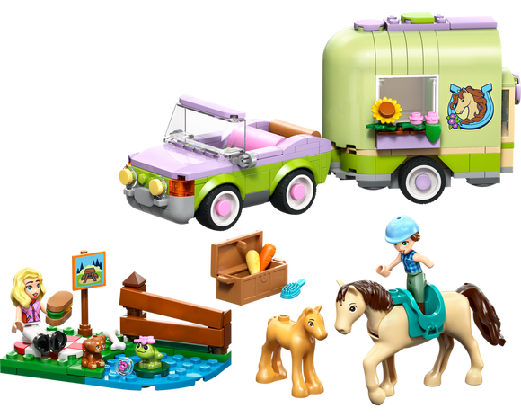 LEGO® Horse & Baby Foal Trailer 42695