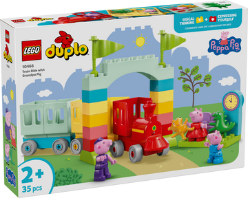 LEGO® DUPLO® Train Ride with Grandpa Pig 10466