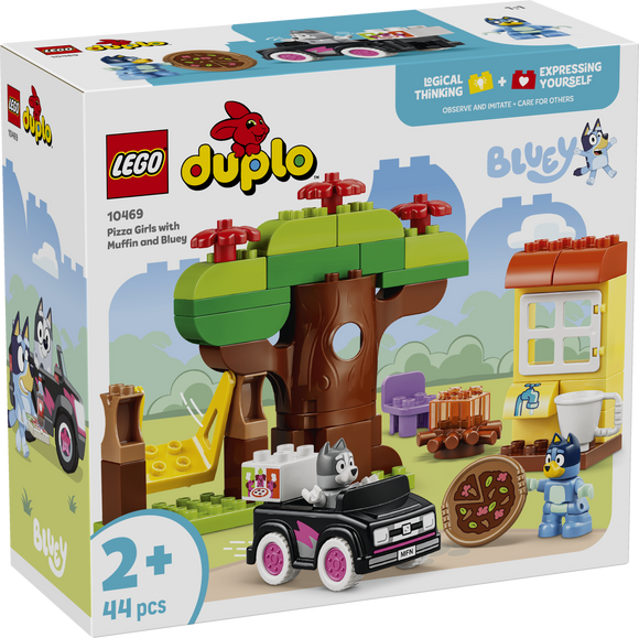 LEGO® DUPLO® Pizza Girls with Muffin and Bluey 10469