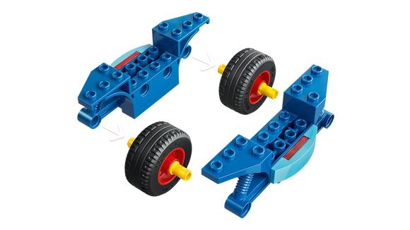 LEGO® Spidey on his Motorcycle vs. Rhino 11206