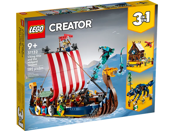 LEGO® Creator 3-in-1 Viking Ship and the Midgard Serpent 31132