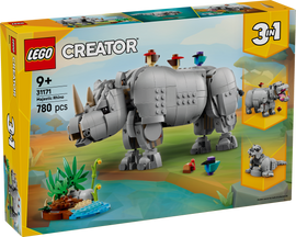 LEGO® Wild Animals: Majestic Rhino with Birds 31171
