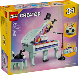 LEGO® Music Decor Piano with Cat 31392