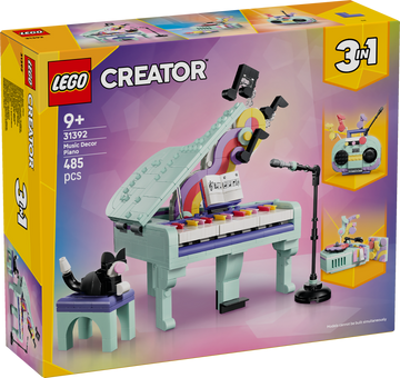 LEGO® Music Decor Piano with Cat 31392