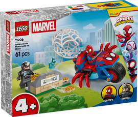 LEGO® Spidey on his Motorcycle vs. Rhino 11206