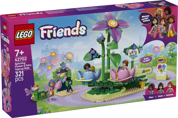 LEGO® Spinning Flower & Fairy Teacup Ride 42702