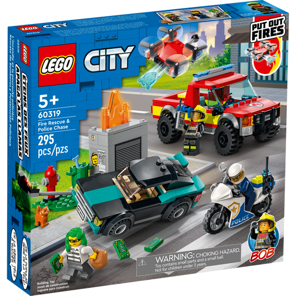 LEGO® City Fire Rescue & Police Chase 60319