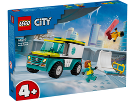 LEGO® Emergency Ambulance and Snowboarder 60403