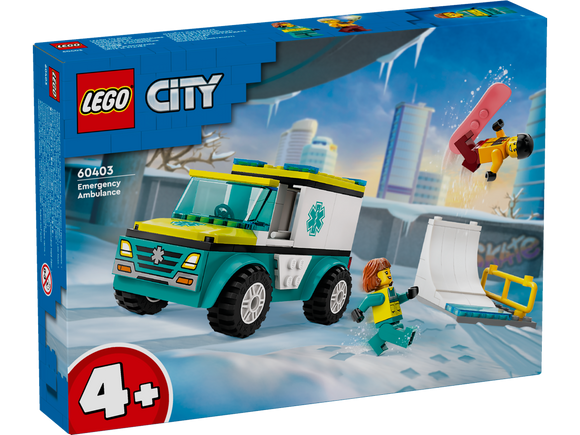 LEGO® Emergency Ambulance and Snowboarder 60403