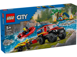 LEGO® 4x4 Fire Truck with Rescue Boat 60412