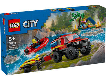 LEGO® 4x4 Fire Truck with Rescue Boat 60412