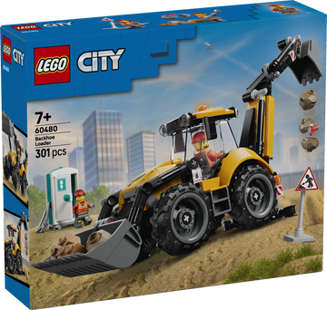 LEGO® Yellow Backhoe Loader 60480