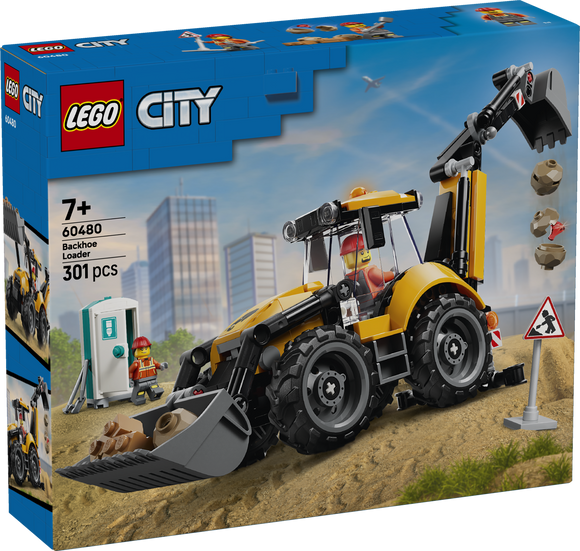 LEGO® Yellow Backhoe Loader 60480