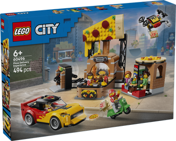 LEGO® Pizza Delivery Experience with Vehicles 60496