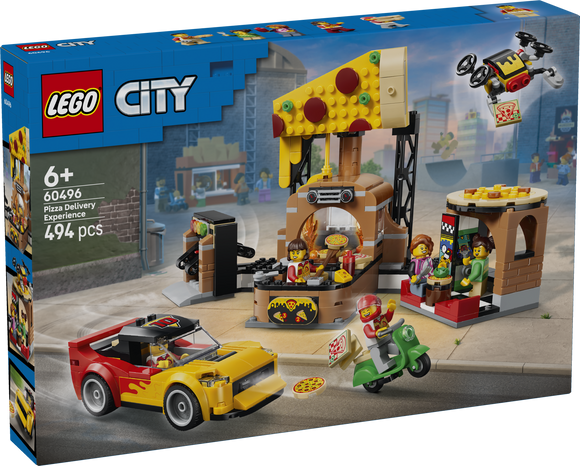 LEGO® Pizza Delivery Experience with Vehicles 60496