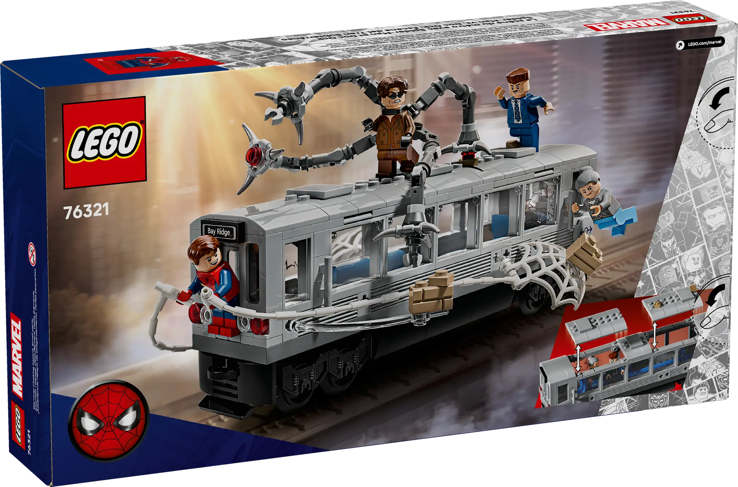 LEGO® Spider-Man vs. Doc Ock Subway Train Scene 76321