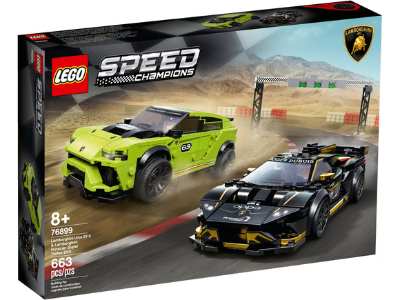 LEGO® Lamborghini Urus ST-X & Lamborghini Huracán Super Trofeo EVO 76899