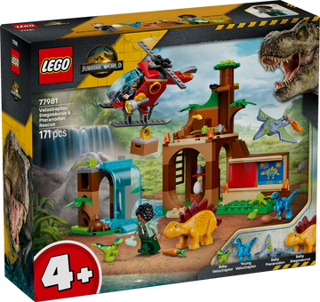 LEGO® Velociraptor, Stegosaurus & Pteranodon Rescue 77981