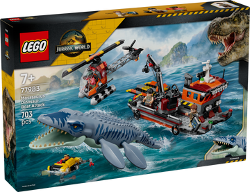 LEGO® Mosasaurus Dinosaur Boat Attack 77983