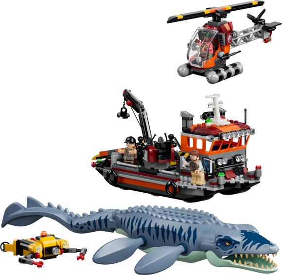 LEGO® Mosasaurus Dinosaur Boat Attack 77983