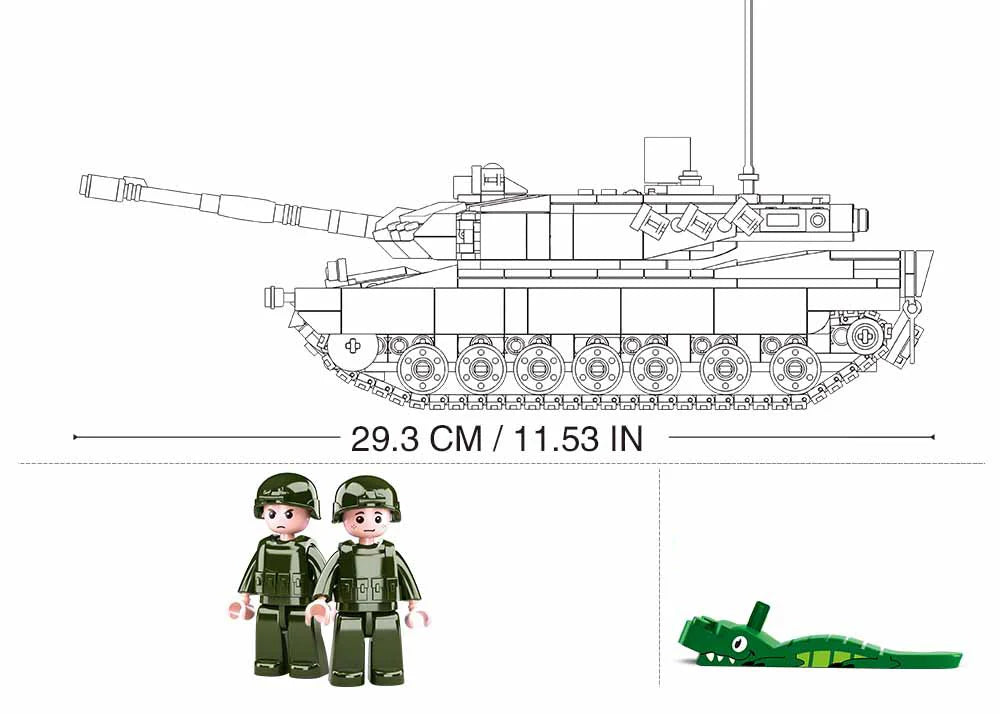 Sluban MB Leopard 2A5 Main Battle Tank